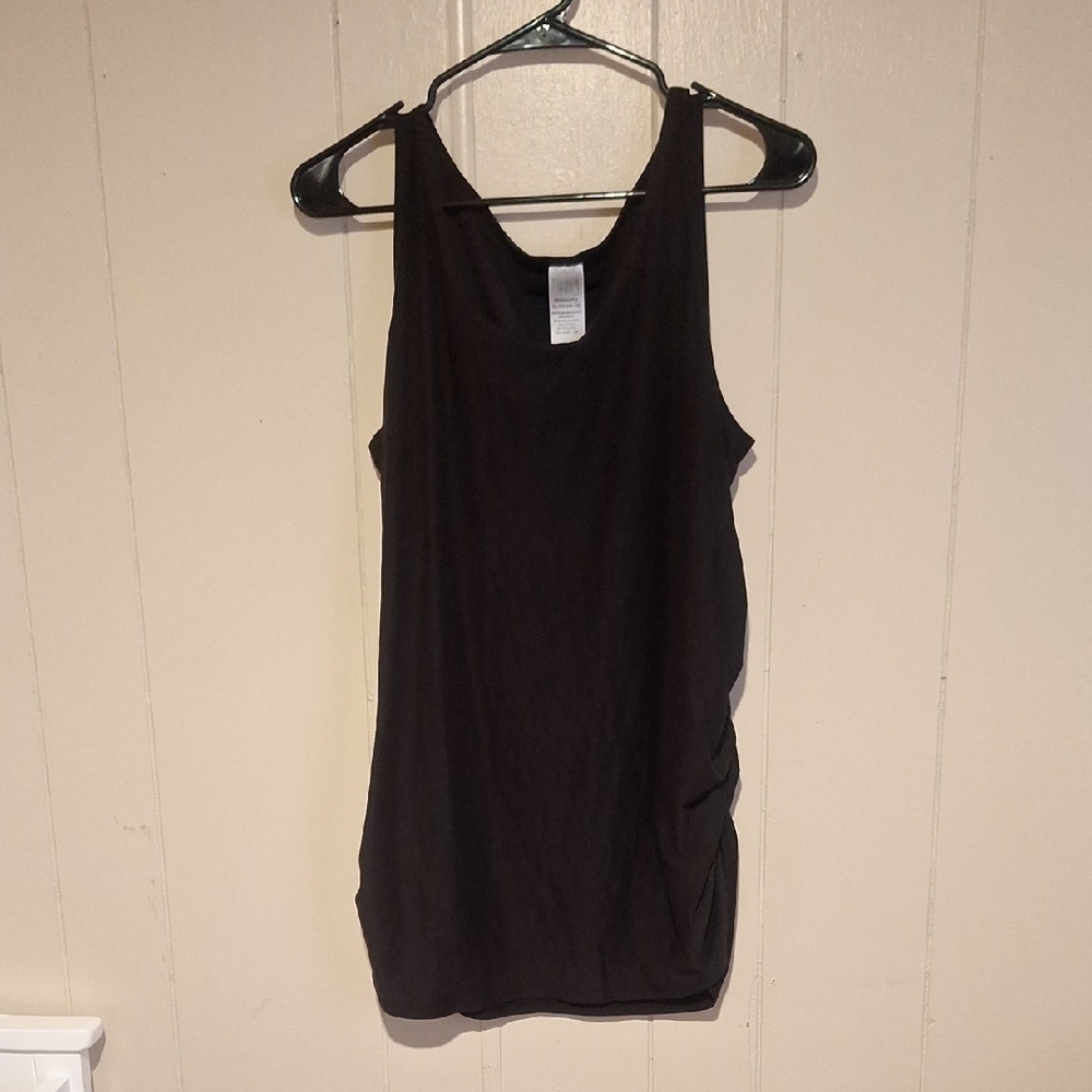 Time And Tru Women's Maternity Black Sleeveless Top Size XL
